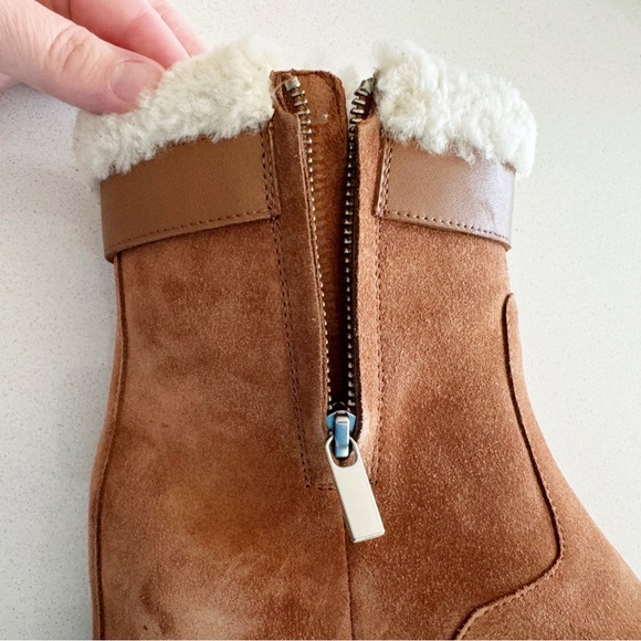 NWT Simkhai Avery Shearling Wedge Ankle Boot - Picture 14 of 17